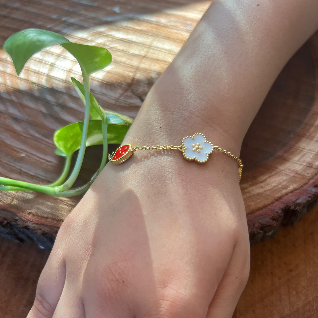 Lady Bug & Daisy wristlet
