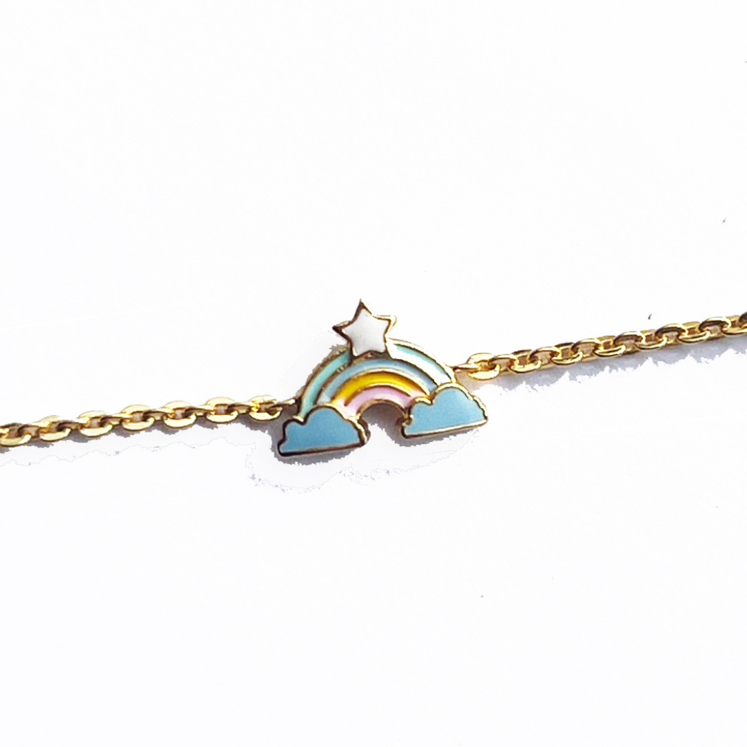 RAINBOW WRISTLET CHAIN BRACELET