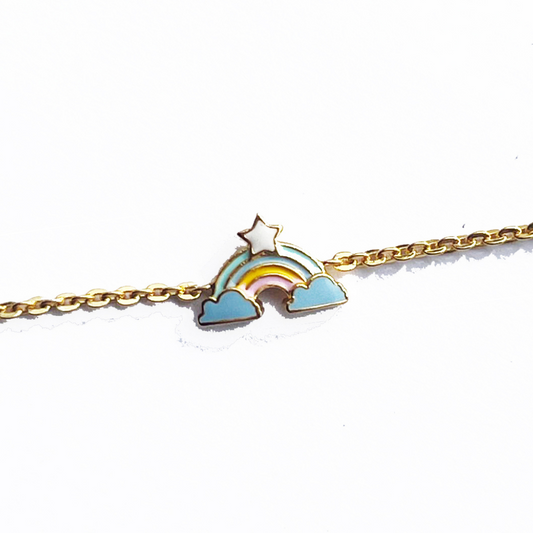 RAINBOW WRISTLET CHAIN BRACELET