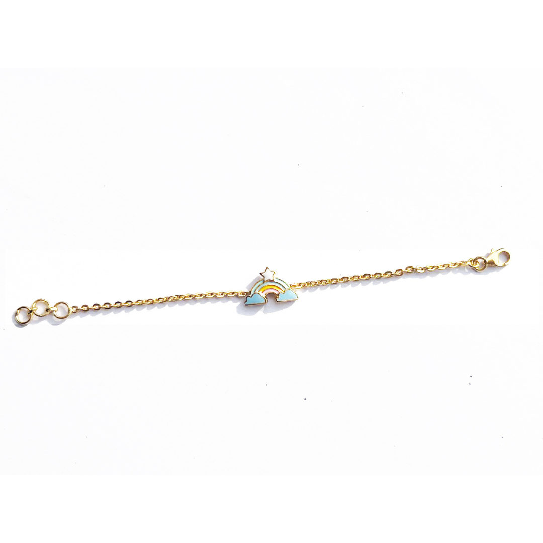 RAINBOW WRISTLET CHAIN BRACELET